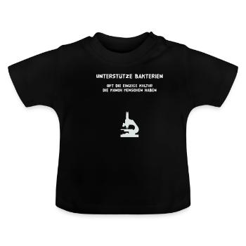 BIOLOGIELEHRER BIOLOGIE SCHULE UNIVERSITÄT STUDEN - Baby Bio-T-Shirt mit Rundhals - Schwarz - Vorne