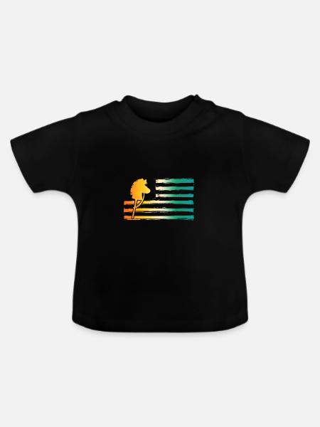Steckenpferd Hobby Horsing - Baby Bio-T-Shirt mit Rundhals - Schwarz