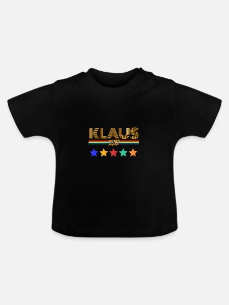 Klaus - Baby Bio-T-Shirt mit Rundhals - Schwarz