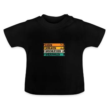 Master Electrician Electrical Engineer Electrician - Baby Organic T-Shirt with Round Neck - black - Front