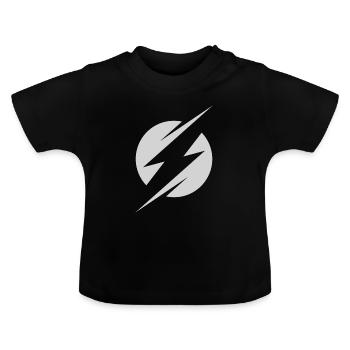 Blitz - Baby Bio-T-Shirt mit Rundhals - Schwarz - Vorne