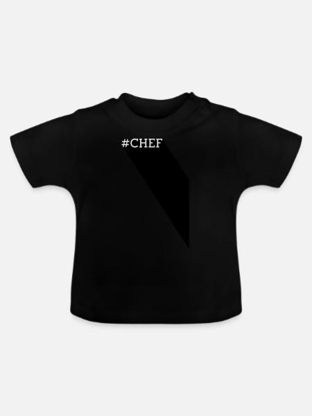 #CHEF - Long Shadow - Baby Bio-T-Shirt mit Rundhals - Schwarz