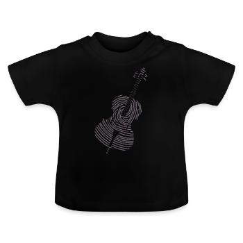 Classical Music Cello - Baby Organic T-Shirt with Round Neck - black - Front