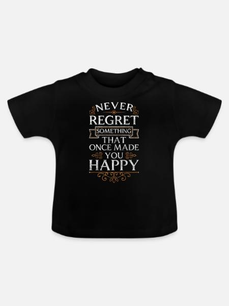 Motivation Optimist - Baby Bio-T-Shirt mit Rundhals - Schwarz