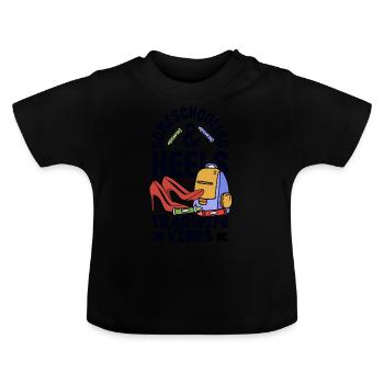 Classic Homeschool Mom Tradwife Homeschooling - Baby Bio-T-Shirt mit Rundhals - Schwarz - Vorne
