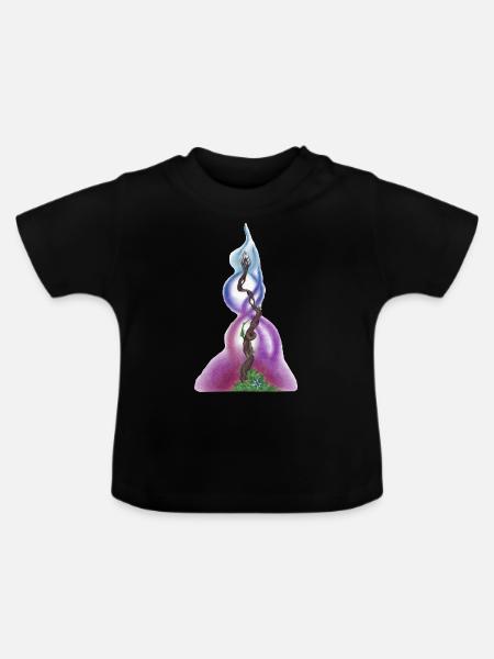 10. Meisterseele - Baby Bio-T-Shirt mit Rundhals - Schwarz