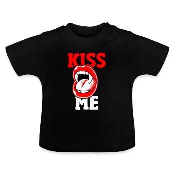 Vampir - Baby Bio-T-Shirt mit Rundhals - Schwarz - Vorne