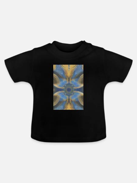 Formen und Muster - Baby Bio-T-Shirt mit Rundhals - Schwarz