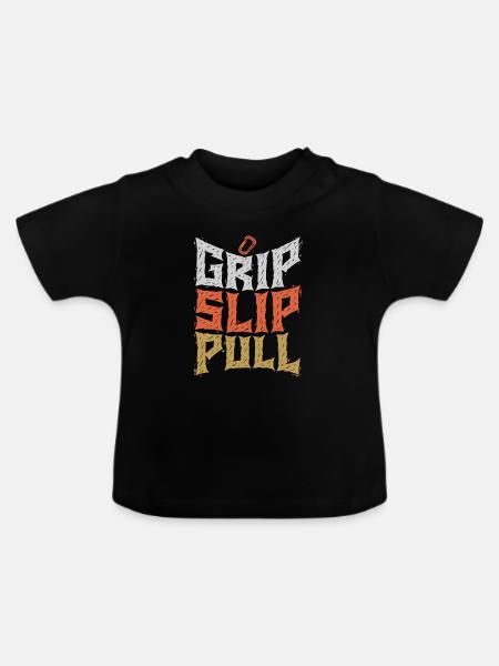 Grip Slip Pull Graphic Tee - Baby Bio-T-Shirt mit Rundhals - Schwarz