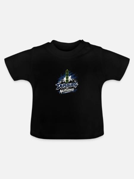 Duisburg or Nothing - Baby Bio-T-Shirt mit Rundhals - Schwarz