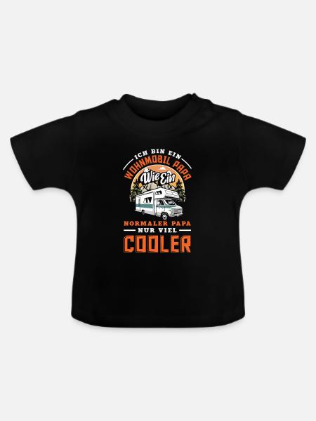 Camping Wohnmobil Camper Spruch Geschenk - Baby Bio-T-Shirt mit Rundhals - Schwarz