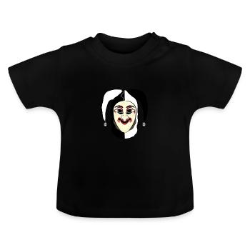 Ueli Maske Basel Fasnacht Morgenstreich Basel - Baby Organic T-Shirt with Round Neck - black - Front