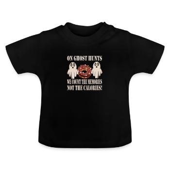 Ghost Hunters - Baby Organic T-Shirt with Round Neck - black - Front