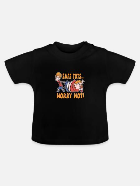 Babysitter - Baby Bio-T-Shirt mit Rundhals - Schwarz