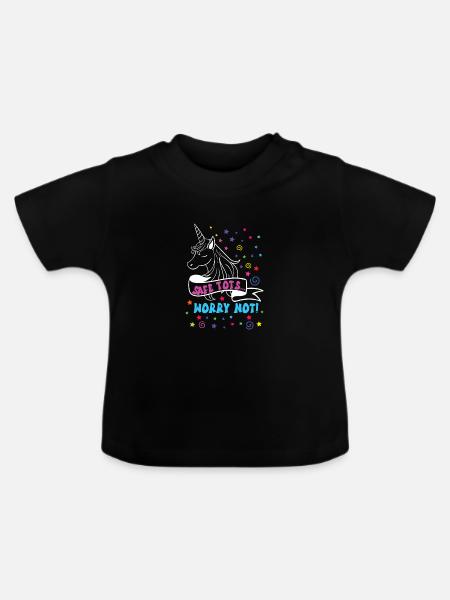 Babysitter - Baby Bio-T-Shirt mit Rundhals - Schwarz