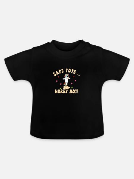 Babysitter - Baby Bio-T-Shirt mit Rundhals - Schwarz