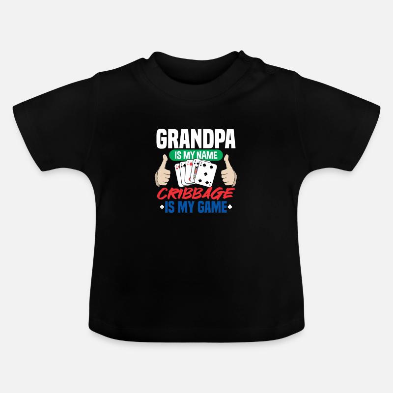 Cribbage - T-shirt bio col rond Bébé - noir