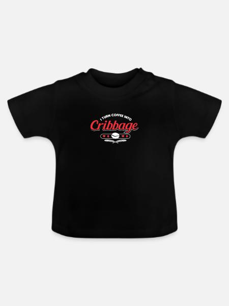 Cribbage - Baby Bio-T-Shirt mit Rundhals - Schwarz