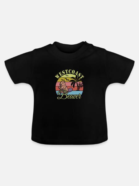 Biber - Baby Bio-T-Shirt mit Rundhals - Schwarz