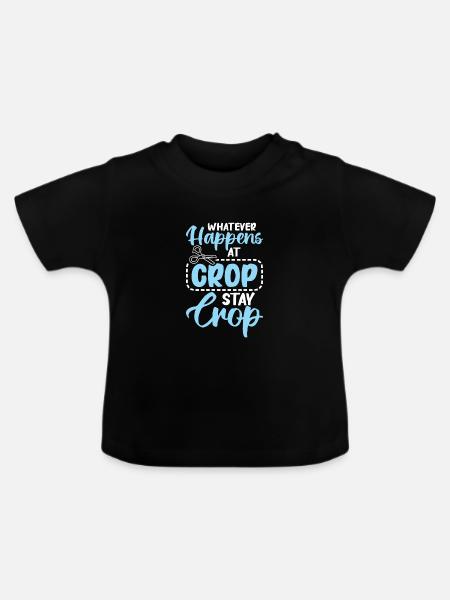 Basteln - Baby Bio-T-Shirt mit Rundhals - Schwarz