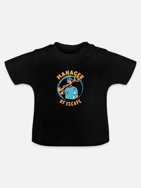 Escape Room - Baby Bio-T-Shirt mit Rundhals - Schwarz