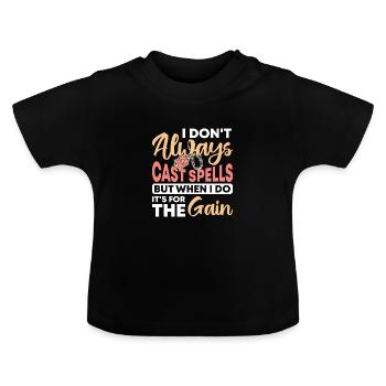 Rollenspiel - Baby Bio-T-Shirt mit Rundhals - Schwarz - Vorne