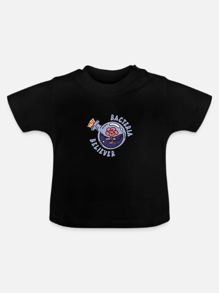 Fermentation - Baby Bio-T-Shirt mit Rundhals - Schwarz