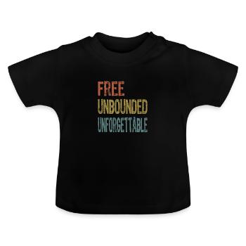 Fête - T-shirt bio col rond Bébé - noir - Devant