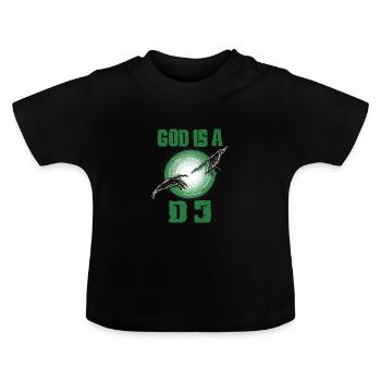 Fête - T-shirt bio col rond Bébé - noir - Devant