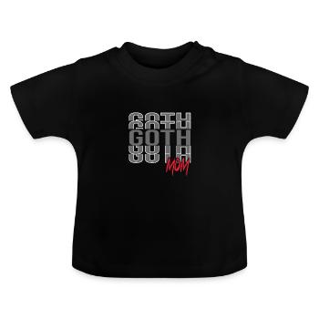 Goth Emo - T-shirt bio col rond Bébé - noir - Devant