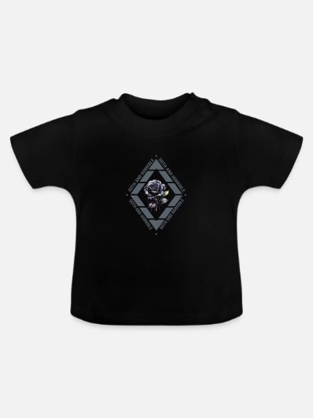 Goth Emo - Baby Bio-T-Shirt mit Rundhals - Schwarz
