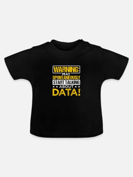 Daten Analytiker Datenschutz Beauftragter - Baby Bio-T-Shirt mit Rundhals - Schwarz