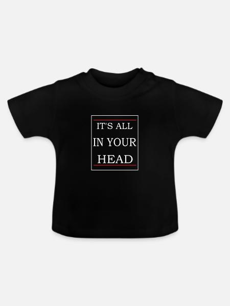 Psychologe - Baby Bio-T-Shirt mit Rundhals - Schwarz