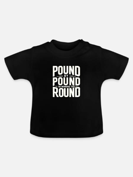 Abnehmen - Baby Bio-T-Shirt mit Rundhals - Schwarz