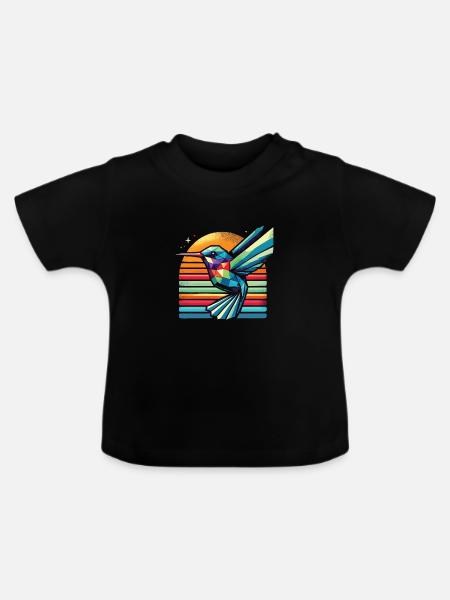 Exotisch - Baby Bio-T-Shirt mit Rundhals - Schwarz