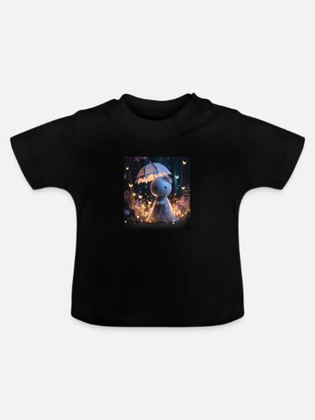 Märchen - Baby Bio-T-Shirt mit Rundhals - Schwarz