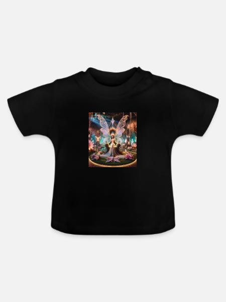 Märchen - Baby Bio-T-Shirt mit Rundhals - Schwarz