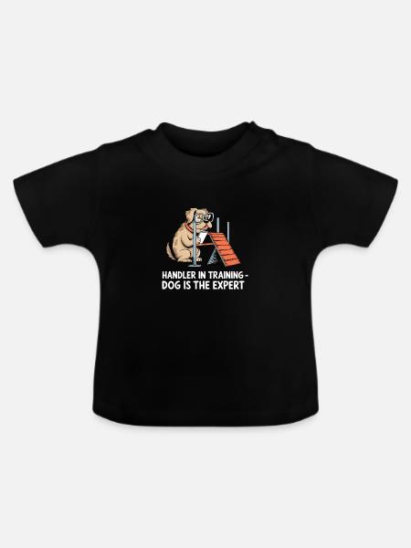 Agility - Baby Bio-T-Shirt mit Rundhals - Schwarz