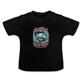 Cruise - Baby Organic T-Shirt with Round Neck - black - Front