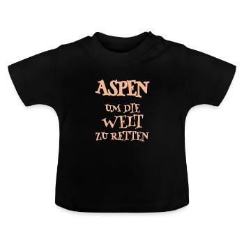 Helfer Aspen - Baby Bio-T-Shirt mit Rundhals - Schwarz - Vorne