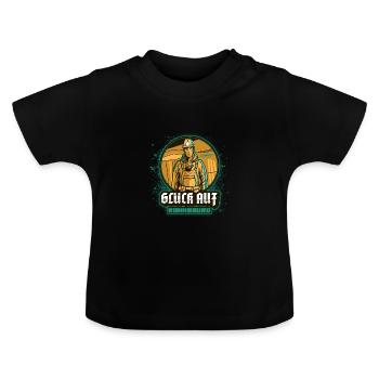 Ostthüringen Merch - Ronneburg - Baby Bio-T-Shirt mit Rundhals - Schwarz - Vorne