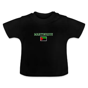 Martinique - Baby Organic T-Shirt with Round Neck - black - Front