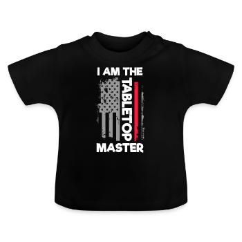 Board Games Strategist - Baby Organic T-Shirt with Round Neck - black - Front
