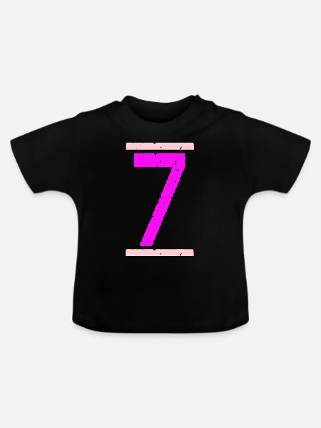 Sieben - Baby Bio-T-Shirt mit Rundhals - Schwarz