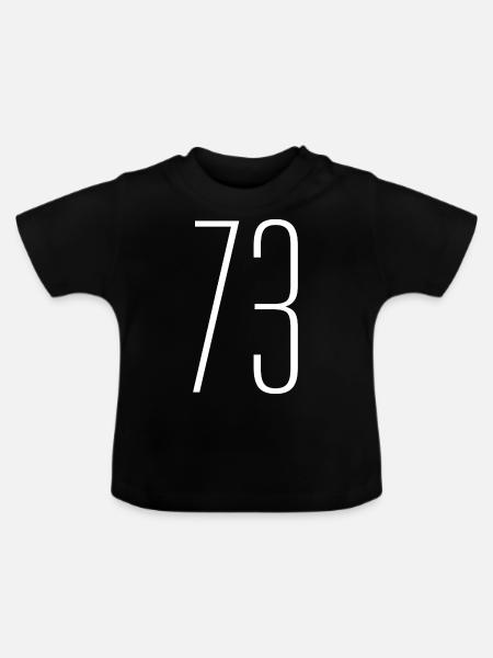 73 - Baby Bio-T-Shirt mit Rundhals - Schwarz