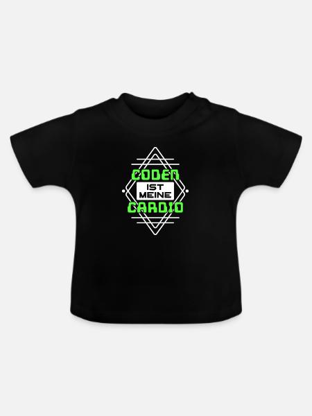 Coden Statement Developer Computerfreak Skripting - Baby Bio-T-Shirt mit Rundhals - Schwarz