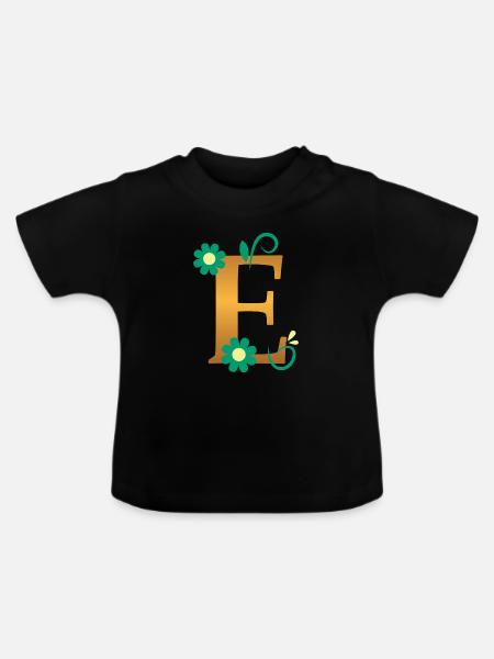 E - Baby Bio-T-Shirt mit Rundhals - Schwarz