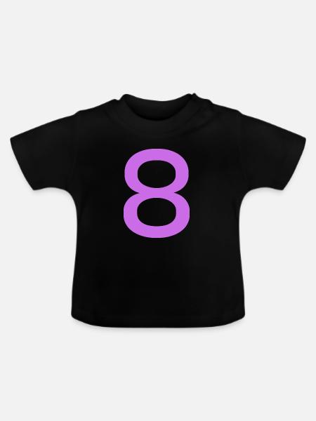 8 - Baby Bio-T-Shirt mit Rundhals - Schwarz