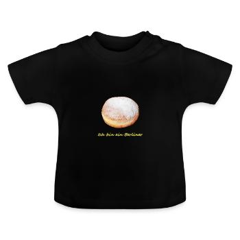 Berliner - Baby Bio-T-Shirt mit Rundhals - Schwarz - Vorne