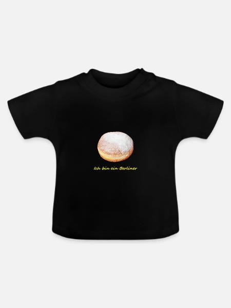 Berliner - Baby Bio-T-Shirt mit Rundhals - Schwarz